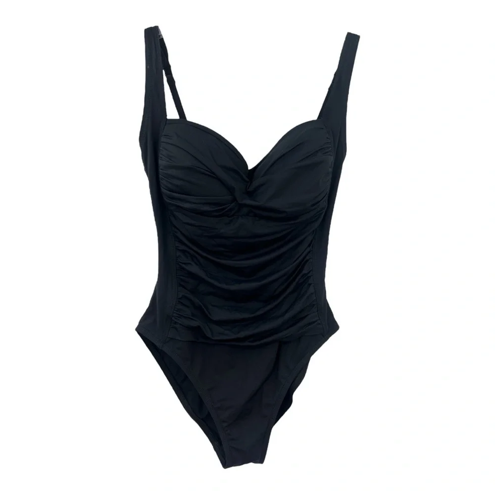 La Blanca Women's Black Swimsuit-one-piece SZ 10